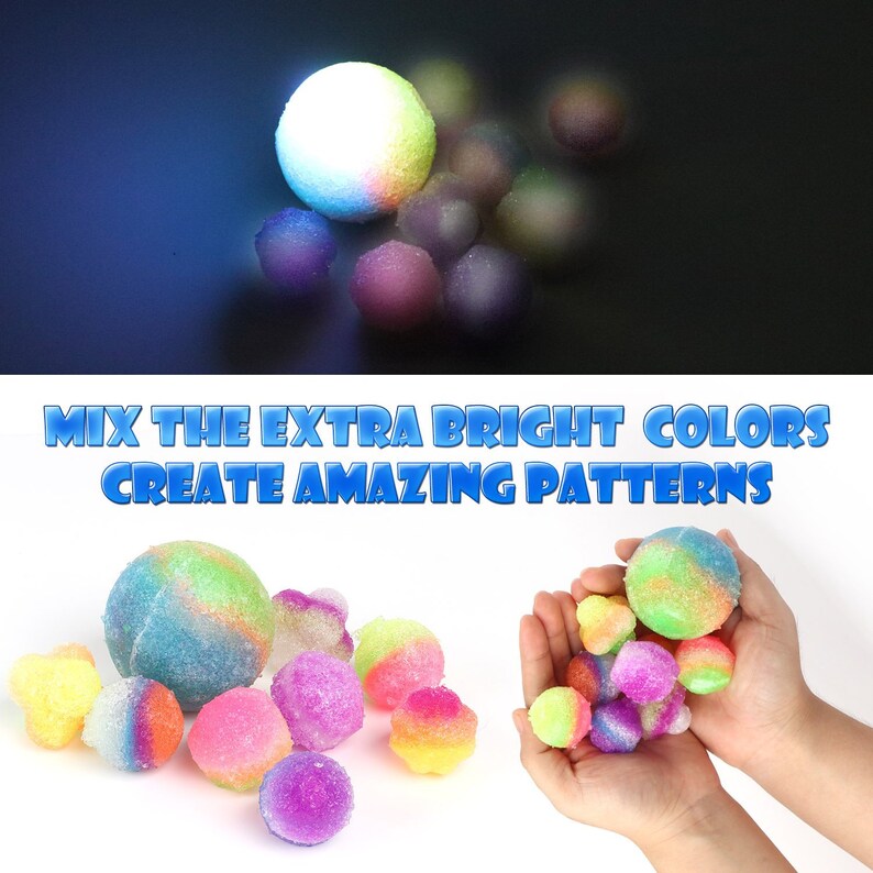 DIY Bouncy Ball Kit Make 60 Bouncy Balls Kit Including LED Etsy