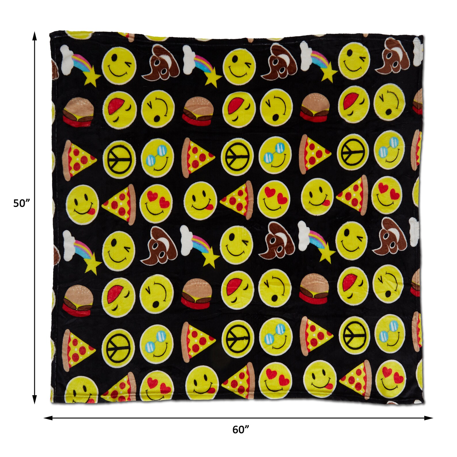 Emoji Throw Blanket Supersoft Emoticon Themed Throw for Etsy