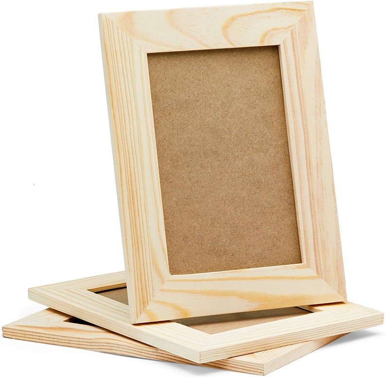 DIY Picture Frames 4x6 Craft Frames Set Unfinished Solid Etsy