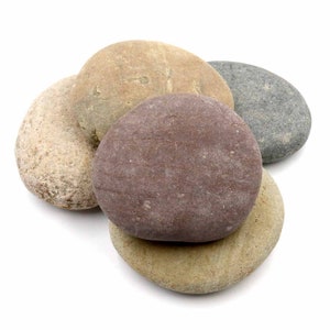 Craft Rocks, 21 Extremely Smooth Stones for Rock Painting, Kindness Stones,  Arts and Crafts, Decoration. 2-3.5 Inches Each (About 6 Pounds) Hand