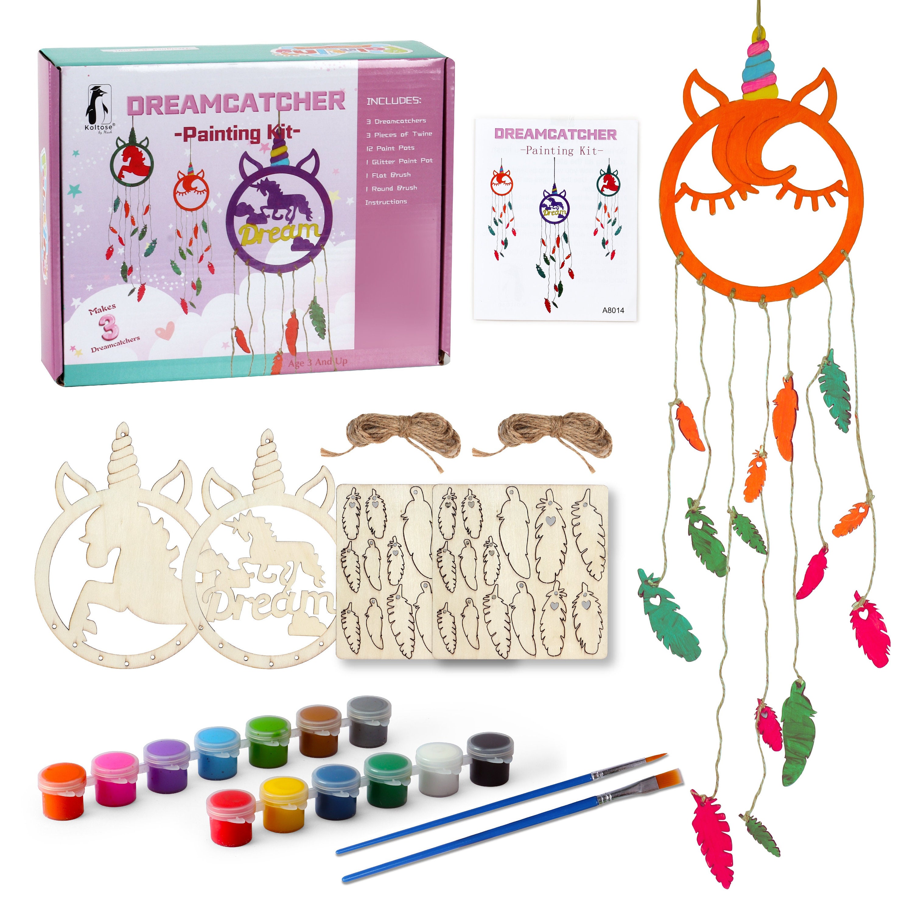 DIY Floral Dream Catcher Kit- Make your own dreamcatcher