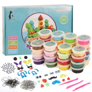Pott'd™ Home Air-Dry Clay Pottery Kit for Beginners, Pottery Kit for Adults.  Kit Includes: Air-Dry Clay, Tools, Paints, Brushes, Sealant, How-to-Guide,  Air Drying Clay Kit, Gift - Regular Paints : : Home