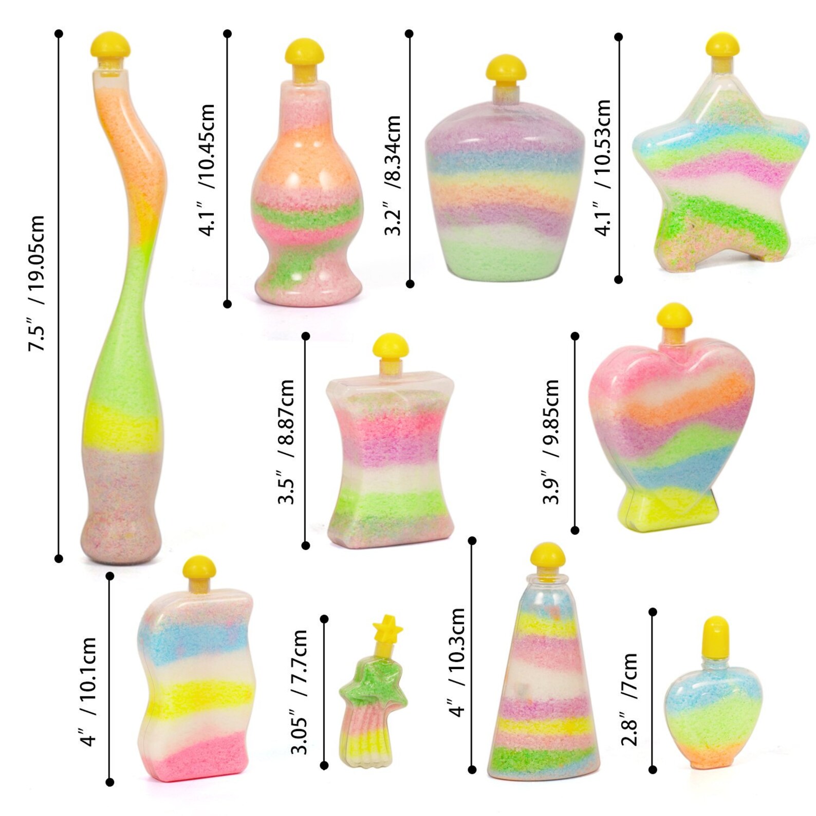 Mega Sand Art Kit for Kids DIY Sand Art Craft 10 Bottles and Etsy