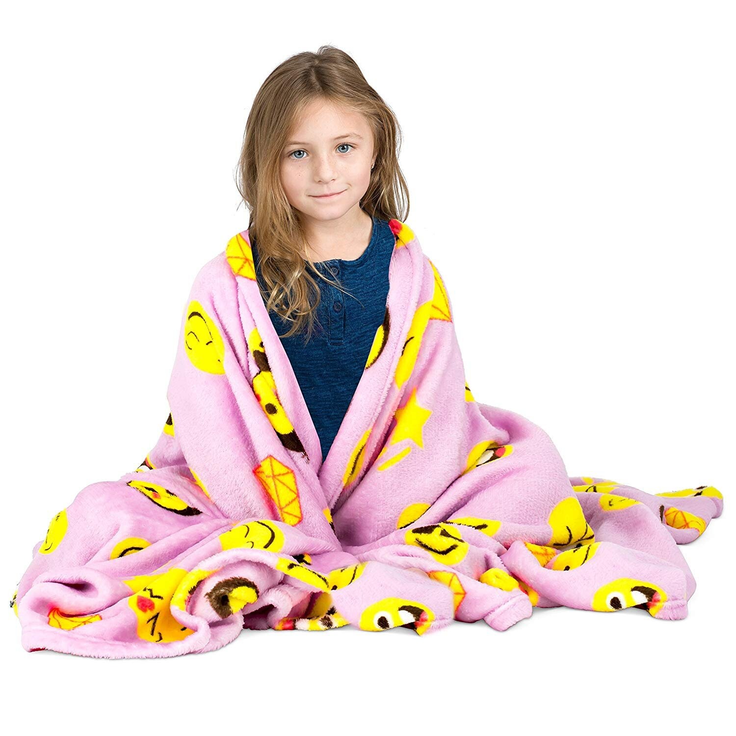 Koltose by Mash Pink Emoji Throw Blanket Adorable Soft Large Etsy
