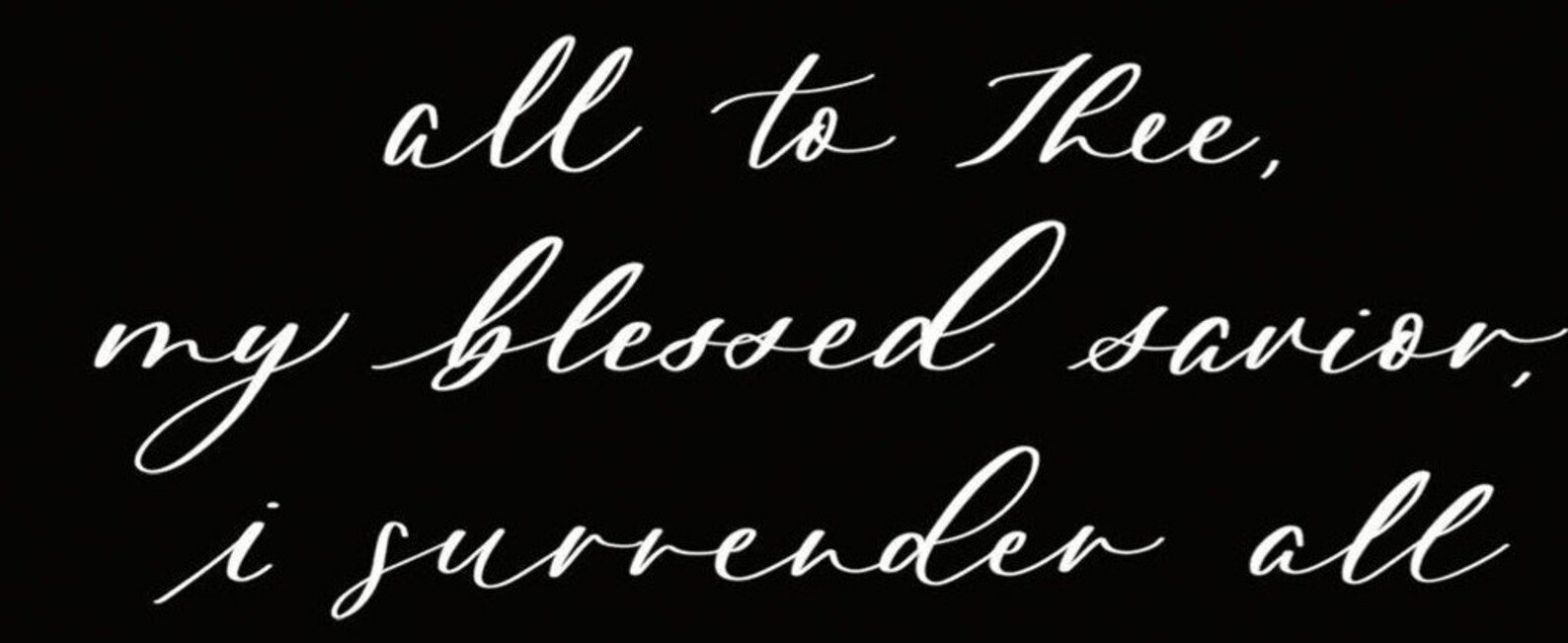 I Surrender All, Hymn Lyrics Wall Art Print, Christian Gift, Song ...