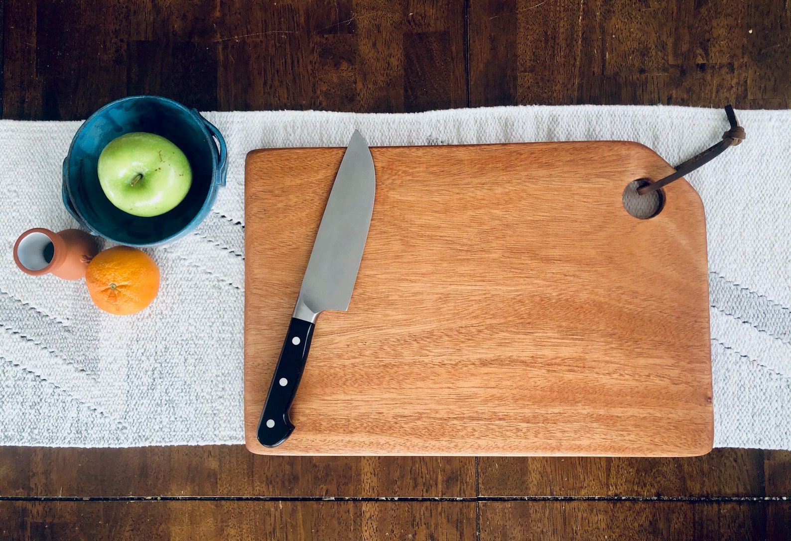 Handmade Wooden Cutting Board Mahogany 16.5 x Etsy