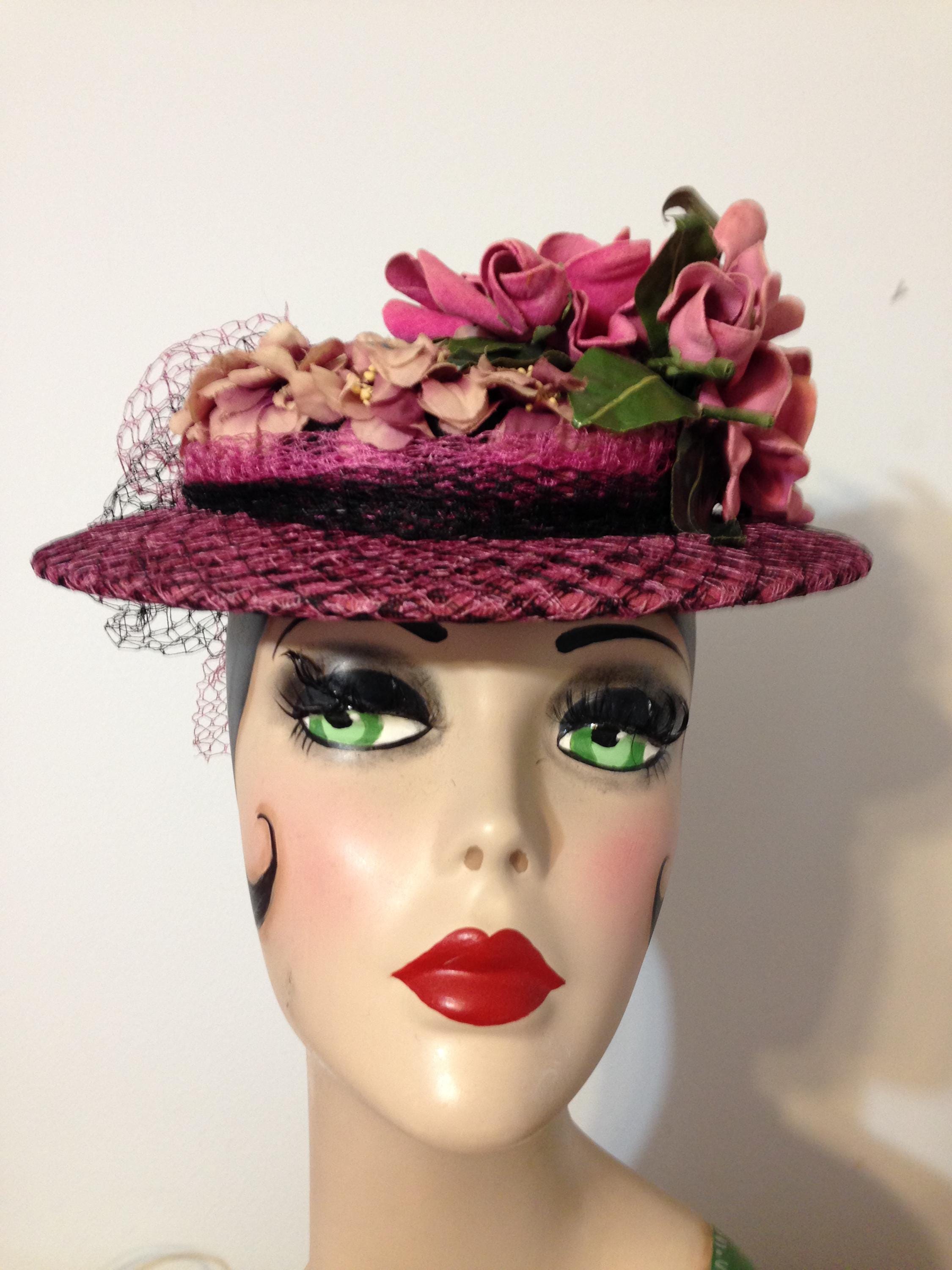 Woman\'s Vintage Paris Hat  Janet Meisner Vintage Janet Meisner Parisian Creation Hat, Paris/new York  main image 3