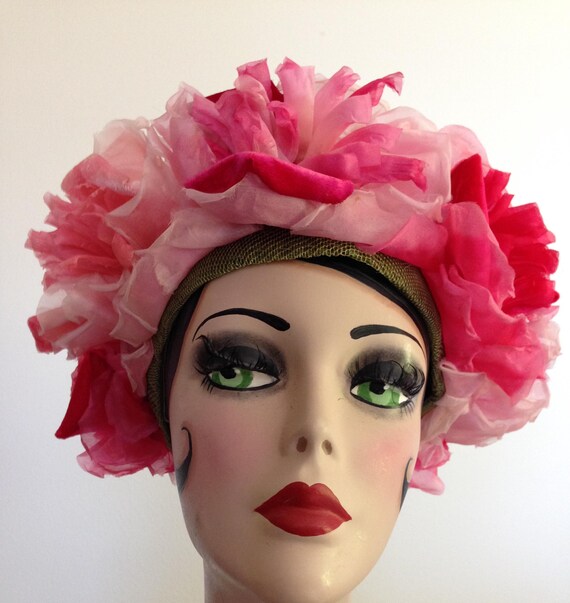 1960’s Mr. John Floral Hat Mr John Hat - Etsy main image 4