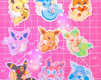 eeveelutions drinks stickers