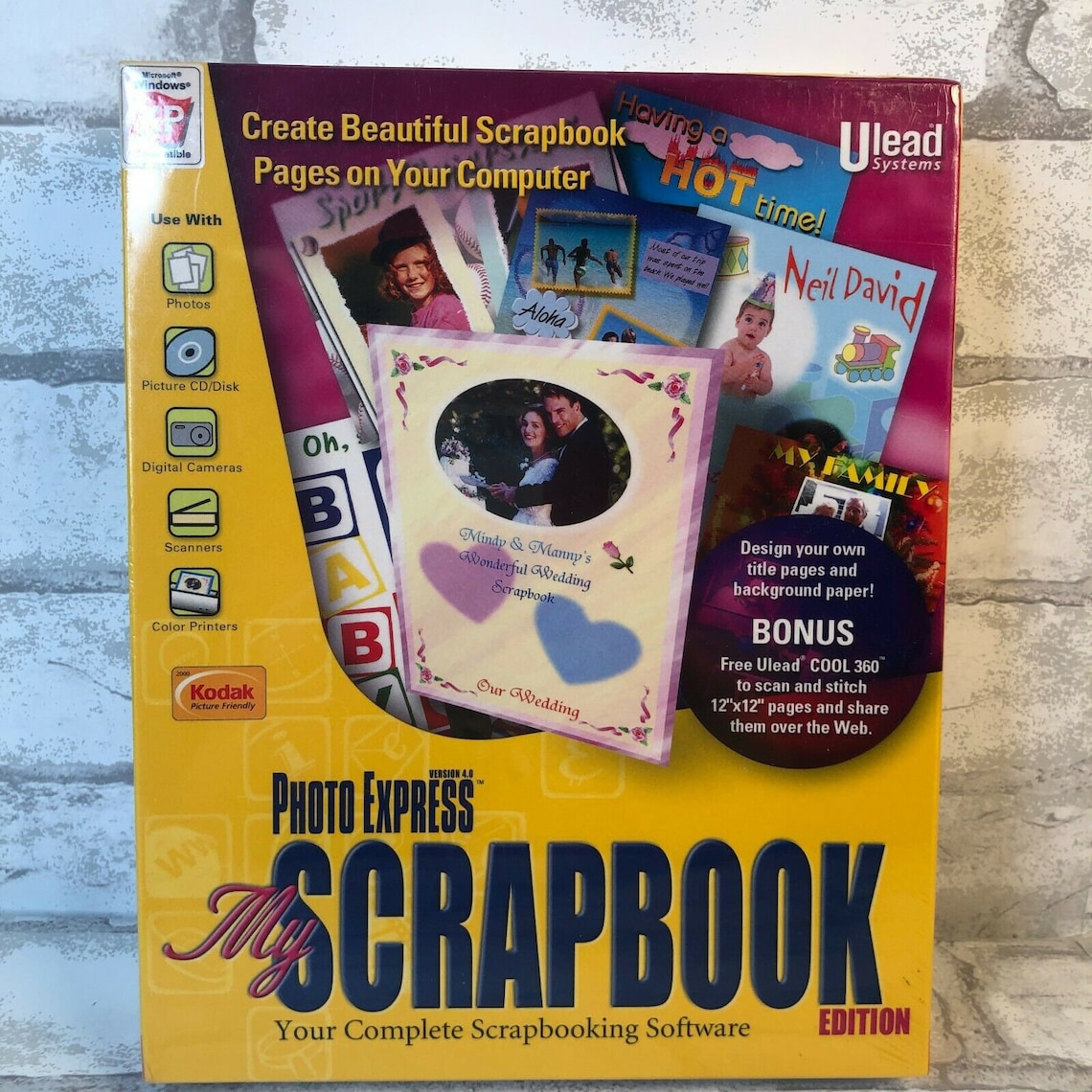 Ulead 2001 Photo Express My Scrapbook Computer Software Etsy