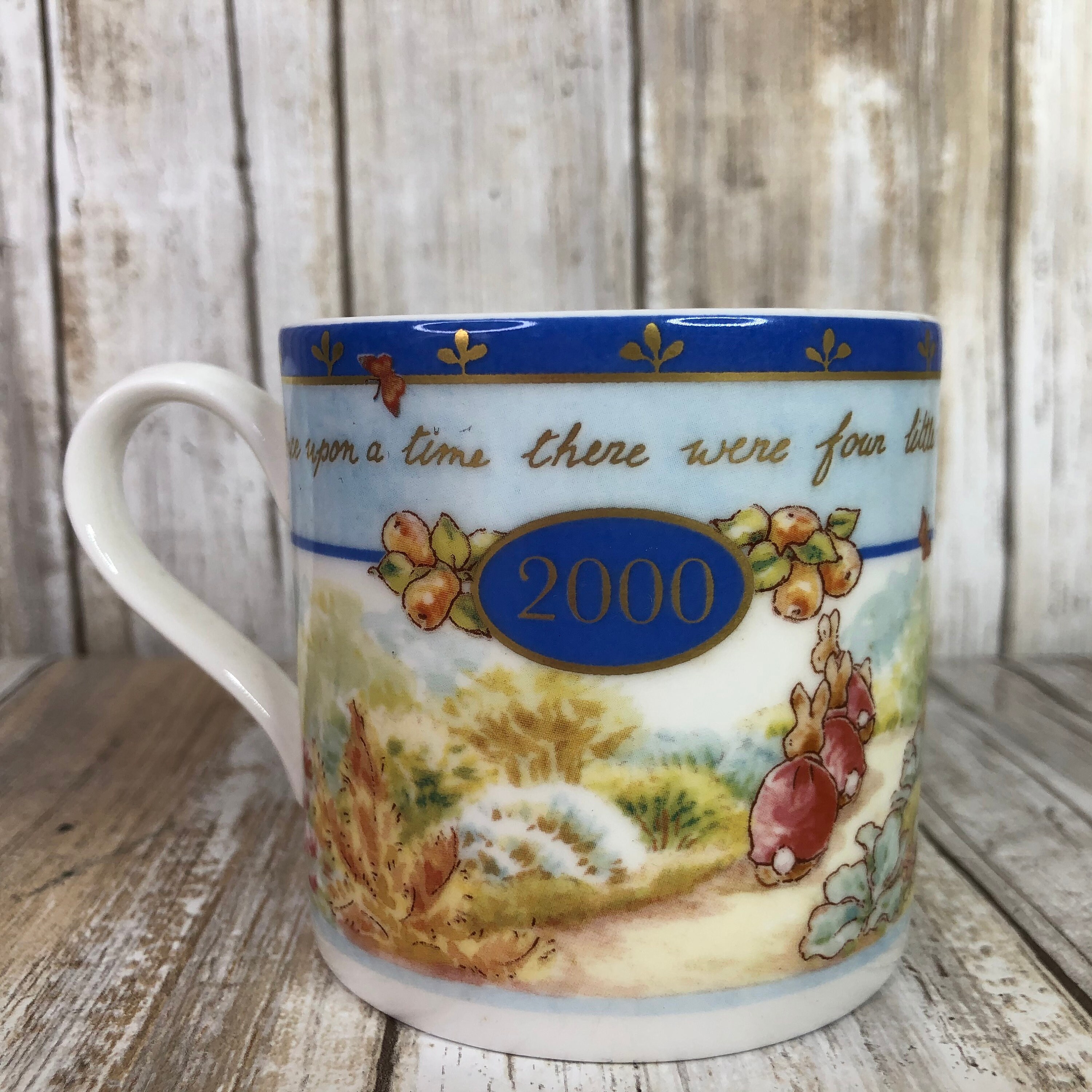Vintage Wedgwood Peter Rabbit Millennium Mug Cup With Box Etsy