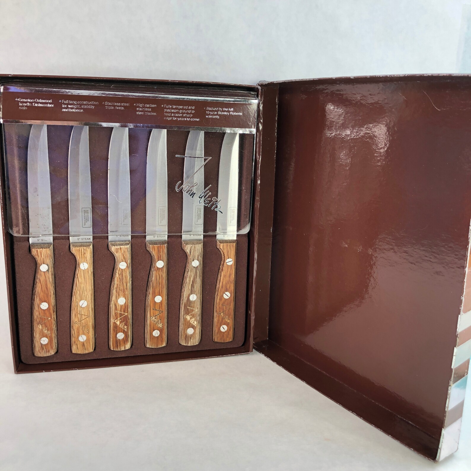 Vintage John Weitz 5 Steak Knives Stainless Steel 6 Etsy