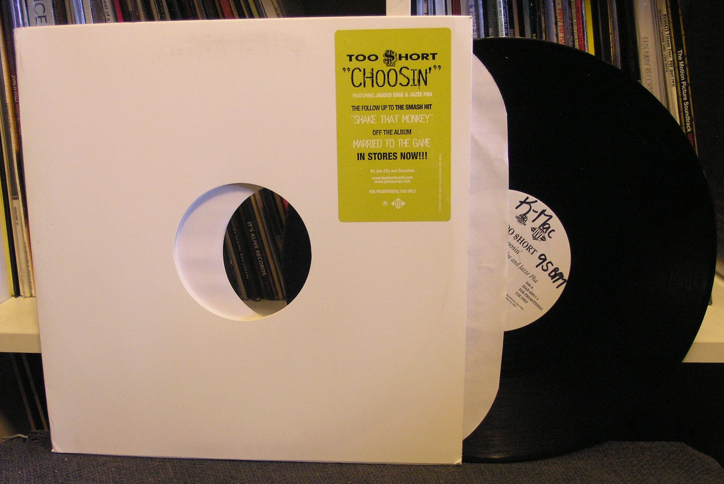 Too Short choosin' 12 NM white Label DJ - Etsy New Zealand