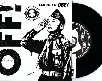 ¡apagado! "Learn to Obey" 7" RSD (Limitado a /2000 copias) (Shepard Fairey Artwork)