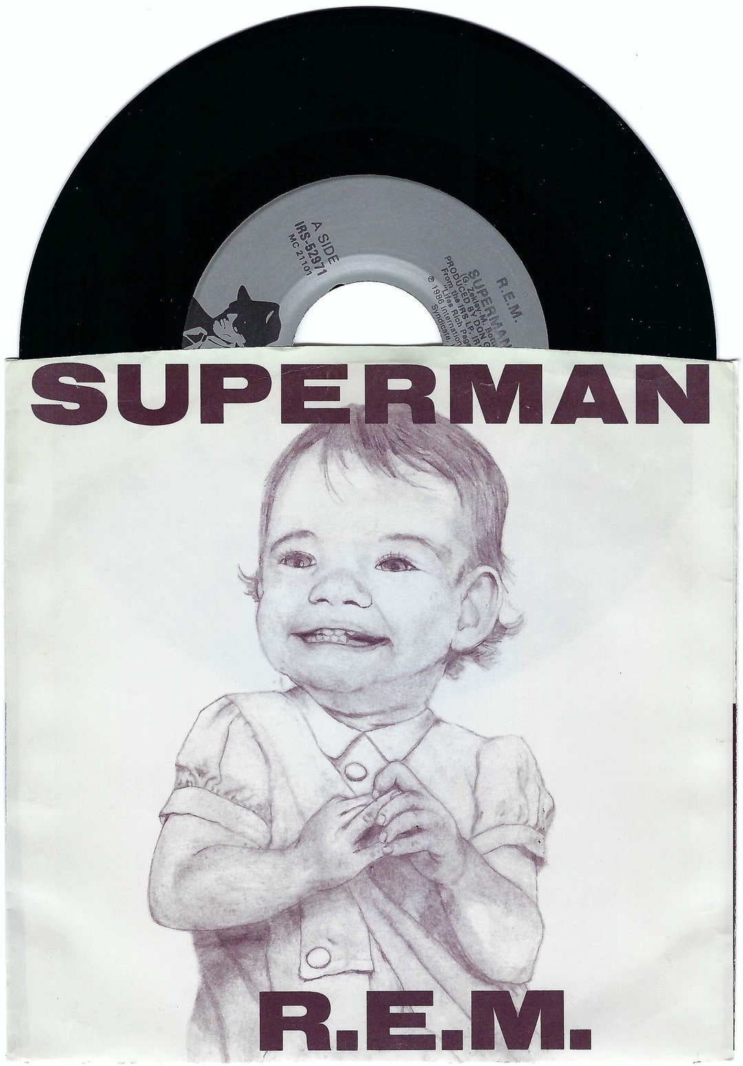 REM superman/white Tornado 7 NM original US Etsy
