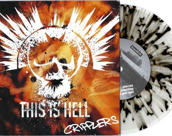 This is Hell "Cripplers" 7" (Pressed on Clear w/Black Splatter Colored Vinyl) (Limited to /500 copies) (Original Press)