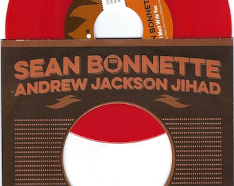 Sean Bonnette of Andrew Jackson Jihad AJJ "Covers" 7" (Red Vinyl) (Super Limited)