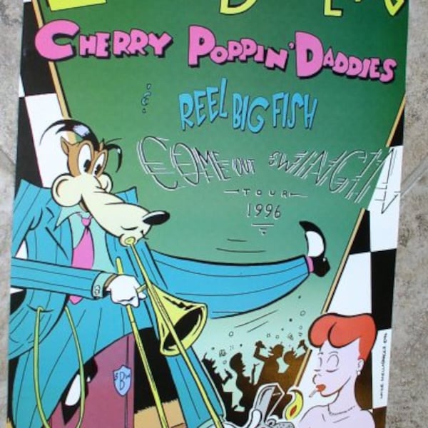 Let's Go Bowling/Cherry Poppin' Daddies/Reel Big Fish 1996 Tour Poster