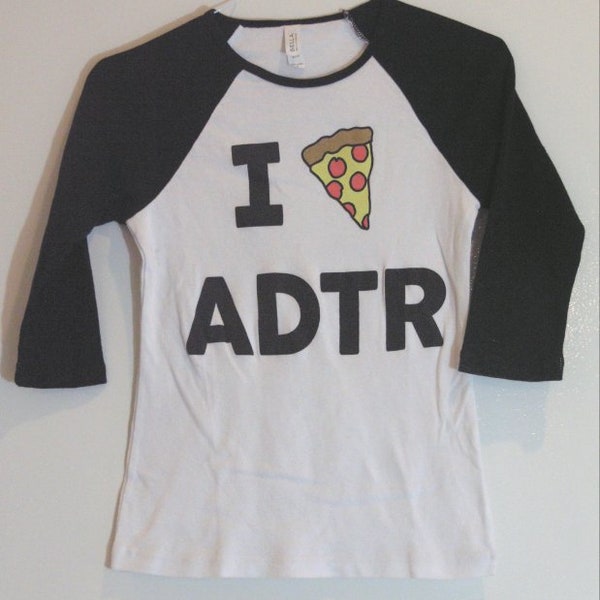 Jac Vanek A Day To Remember "I Pizza ADTR" Vintage Raglan T-Shirt Girly S