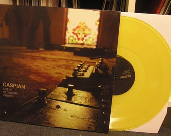 Caspian "Live at Old South Church" LP (Limited to /100 copies) (Yellow Vinyl)