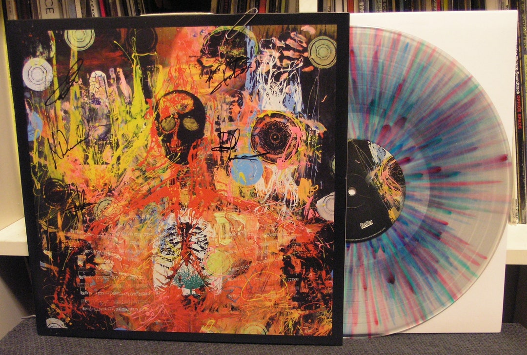 Funeral for A Friend conduit LP NM autographed pressed on Clear W/multi