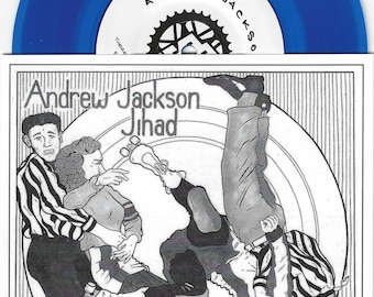 Andrew Jackson Jihad/The Gunshy "split" 7" NM (Blue Vinyl) (Limited to /330 copies) AJJ