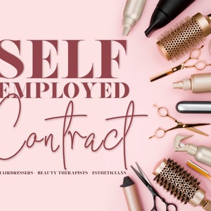Self-Employed Beauty Therapist Contract. Chair Rental Contract. Rent a room contract.  Own clients only.