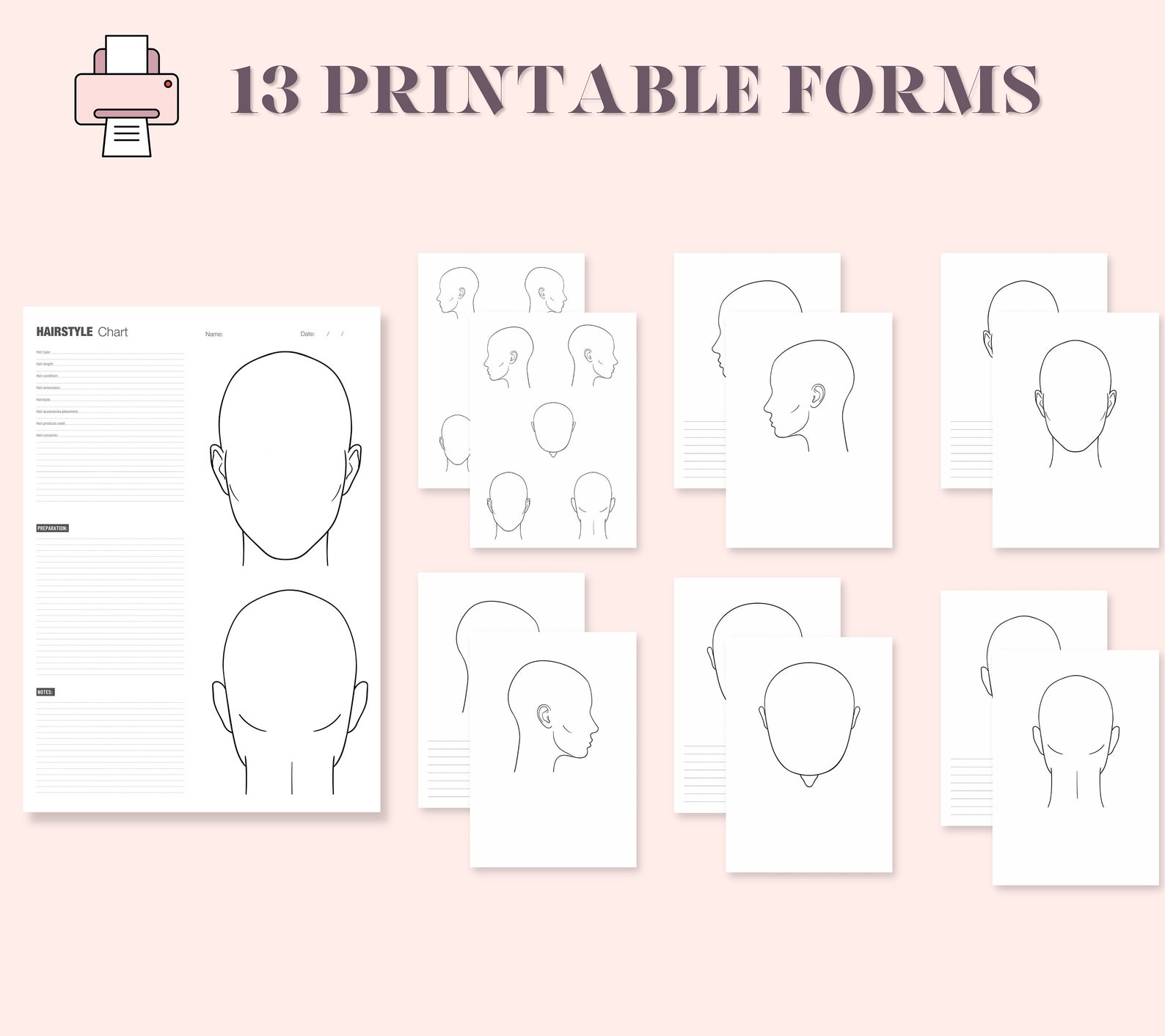 Printable Hairstyle Chart and Head - Il 1588xN.3987548729 Hfl2