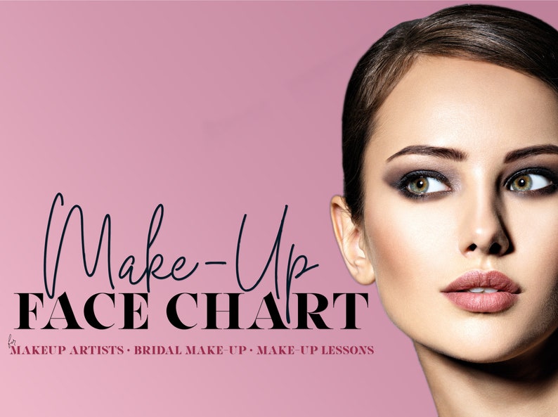Makeup Face Chart. Face Chart. Makeup Consultation Form. Etsy Canada
