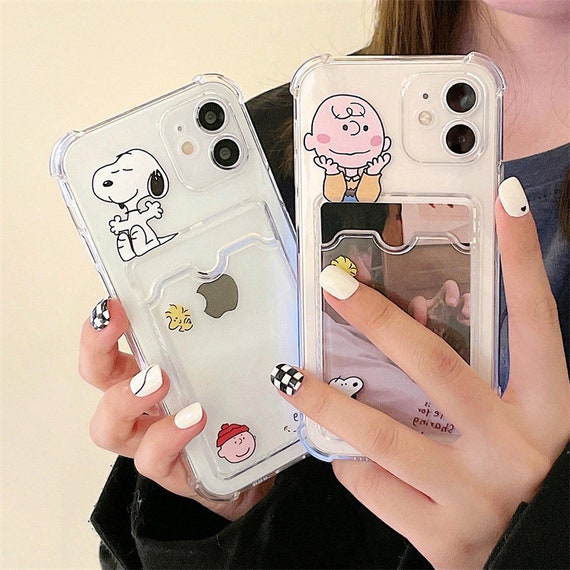 Clear Snoopy With Card Holder 13 12 Case Iphone 13 12 Pro Etsy Clear Snoopy With Card Holder 13 12 Case Iphone 13 12 Pro Etsy