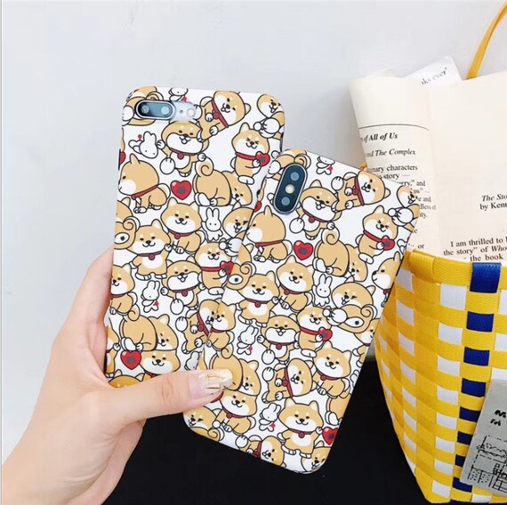 Shiba Inu Paint Lovely Design Iphone Case Iphone X Case Iphone Xs Max Iphone Xr Iphone 8 Plus Iphone 7 Iphone 6 Plus Iphone 6