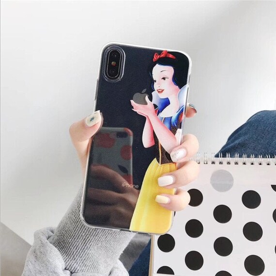 Disney Funny Snow White Clear Iphone Case Iphone X Case Iphone Etsy