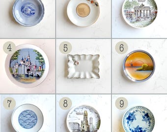 TINY Vintage China Plates – Butter Pats, Demitasse Saucers, Trinket Dishes, Plate Gallery Wall Decor