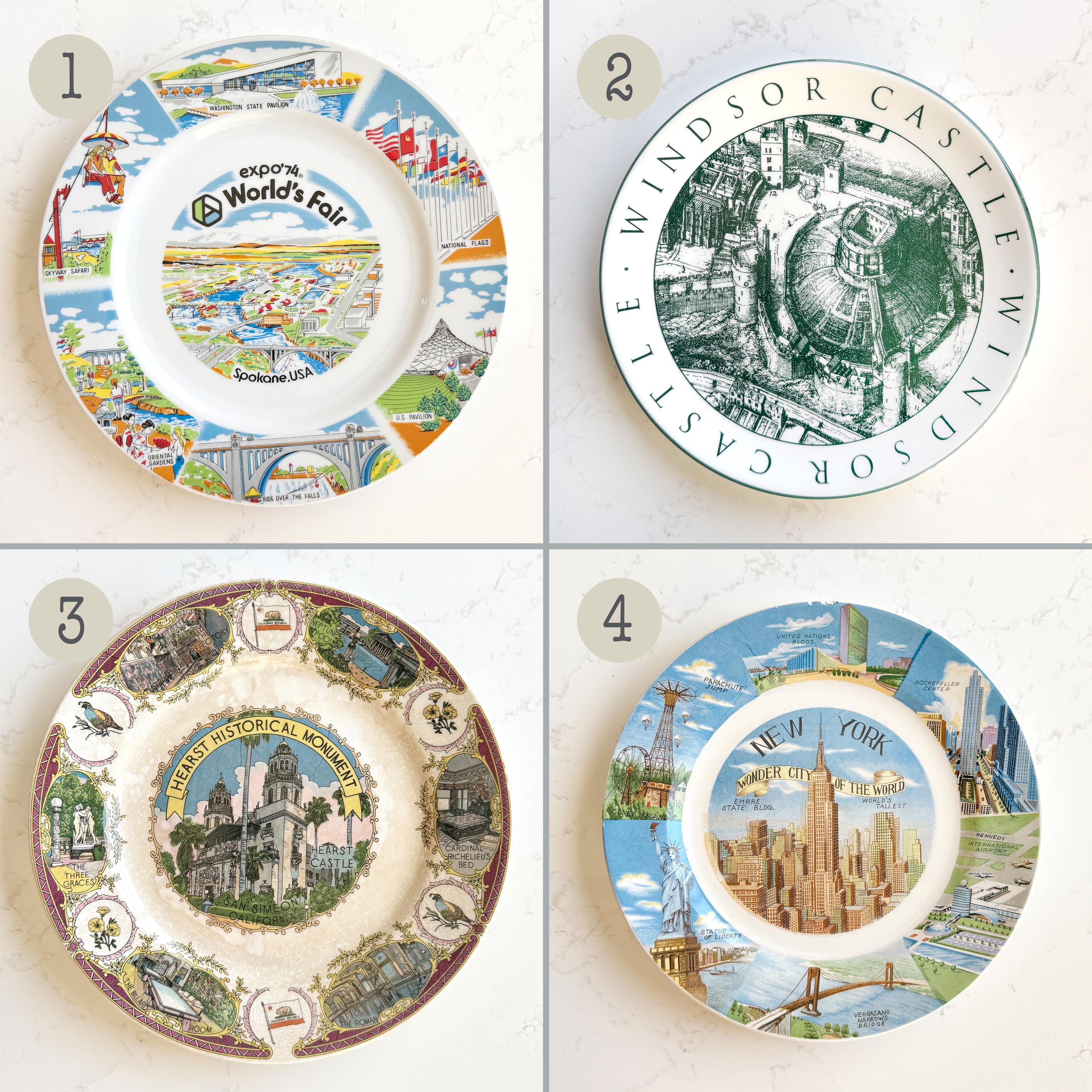 Windsor Castle China Plates - Etsy
