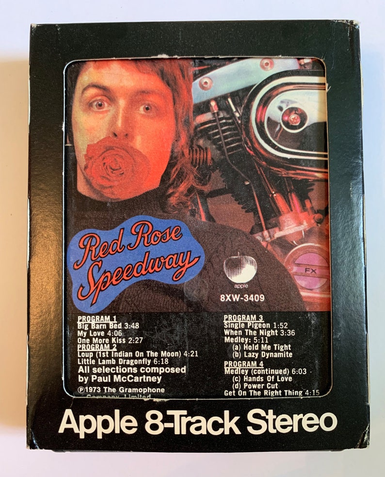 Paul Mccartney And Wings Red Rose Speedway 8 Track Tape Etsy