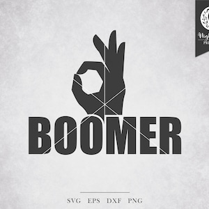 Ok Boomer SVG - meme svg, svg milenar, gen z svg, ok boomer svg, design de sublimação, svg sarcástico engraçado, designs svg de sublimação
