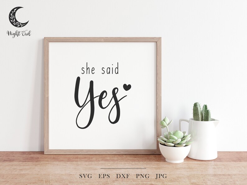 I Said Yes SVG Bundle - Wedding Svg, Marriage Svg, Engagement Svg, Team ...