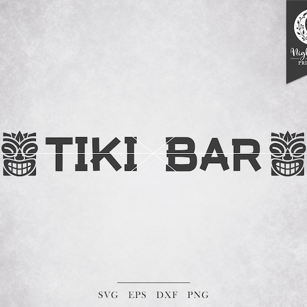 Tiki Bar SVG - patio decor svg, tiki bar sign, bar sign svg, kitchen sign svg, farmhouse sign svg files, wedding sign svg, drinking svg