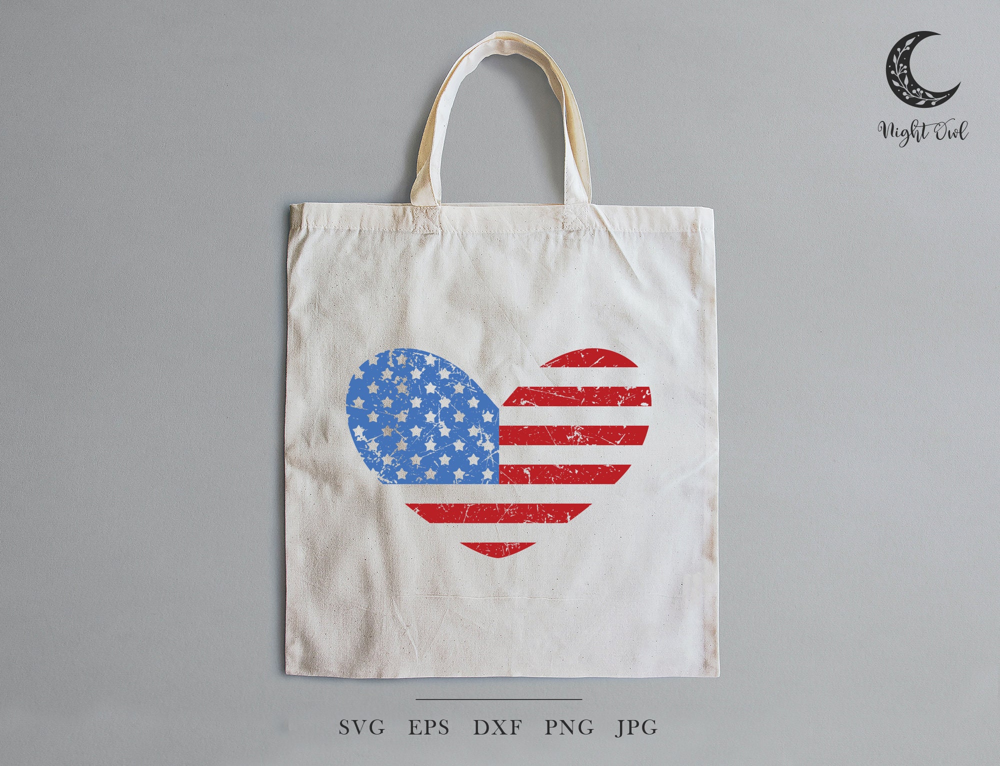 American Flag Heart SVG Bundle America svg stars and | Etsy