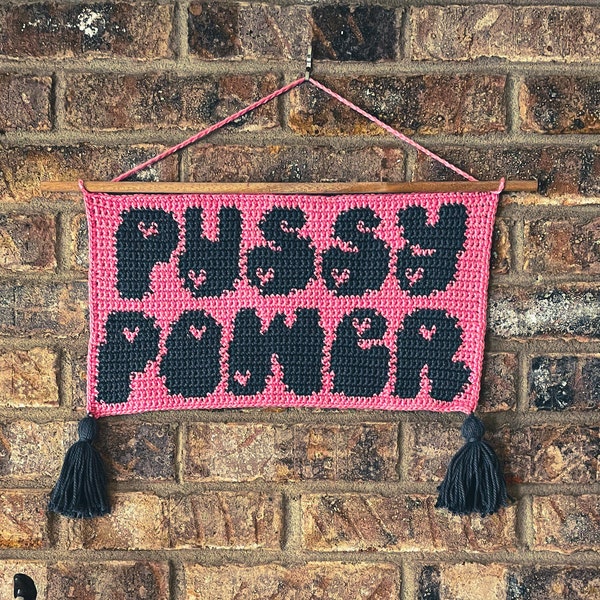 Kitty Power Wall Hanging