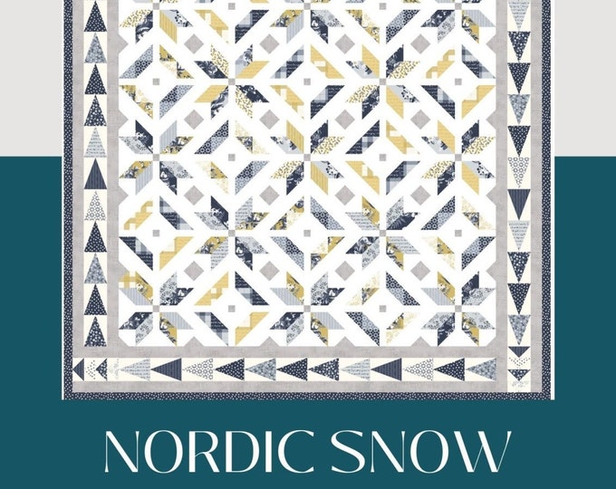 Nordic Snow Quilt Pattern by Snowball Quilt Company Printed Quilt Pattern Etsy