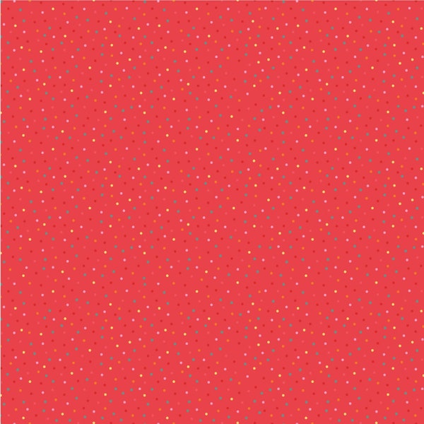 Country Confetti Flamingo Bright Coral by Poppie Cotton - CC20195