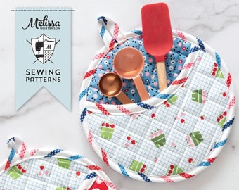 Potholder Parade Pattern by Melissa Mortenson of Polka Dot Chair - Printed Quilt Pattern