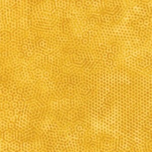 May include: A yellow fabric with a subtle geometric pattern of small hexagons.