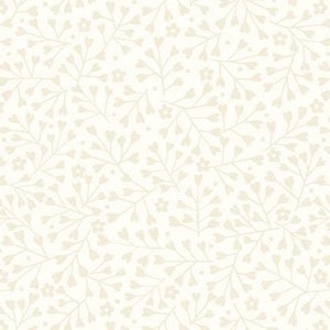 Tiny Tonals Tiny Floral Hearts Cream on Cream by Lewis & Irene - TT20-2