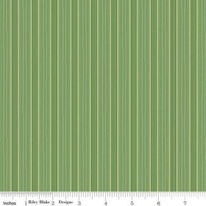 Autumn Stripe Basil by Lori Holt for Riley Blake Designs - C14665-BASIL