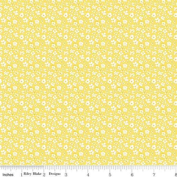 Sunshine and Dewdrops Ditsy Yellow by Sandy Gervais for Riley Blake Designs - C11975-YELLOW