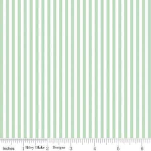 Sweet Mint 1/8 Stripe by Riley Blake Designs - C495-SWEETMINT