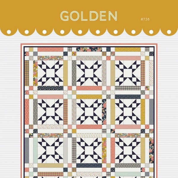 Golden Quilt Pattern by Gigi's Thimble Quilt Patterns - Printed Quilt Pattern