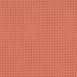 Coral pata de gallo ruborizado de Cheryl Haynes para Benartex Designer Fabrics - 7564-21